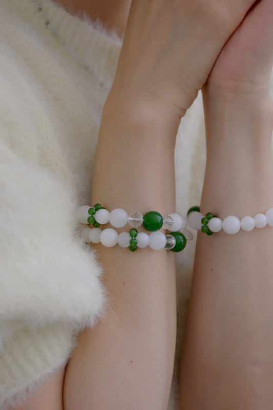 Longevity Charm Bracelet | Canada B.C. Jade White Jade