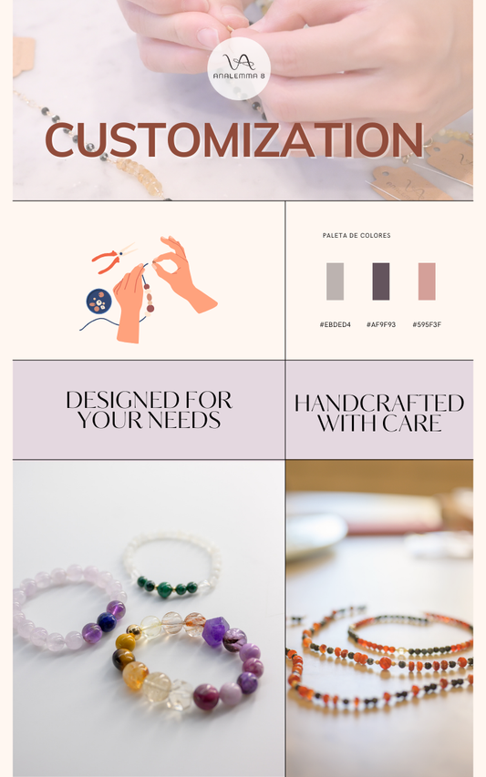 Customization | Four Seasons Bracelet Using round rock crystal 10mm