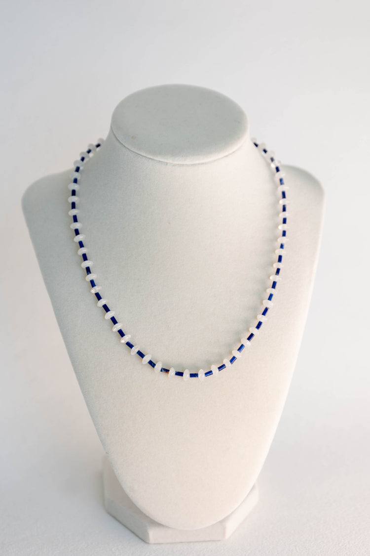 Deep Logic Lariat Necklace | Sodalite (A) Rock Crystal Quartz
