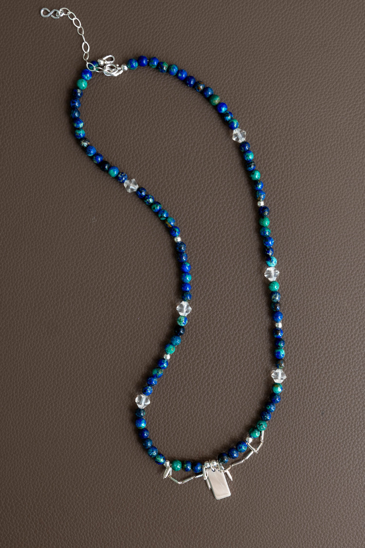 Each Follows Its Path, Await The Reset Necklace | Azurite Malachite(AA)