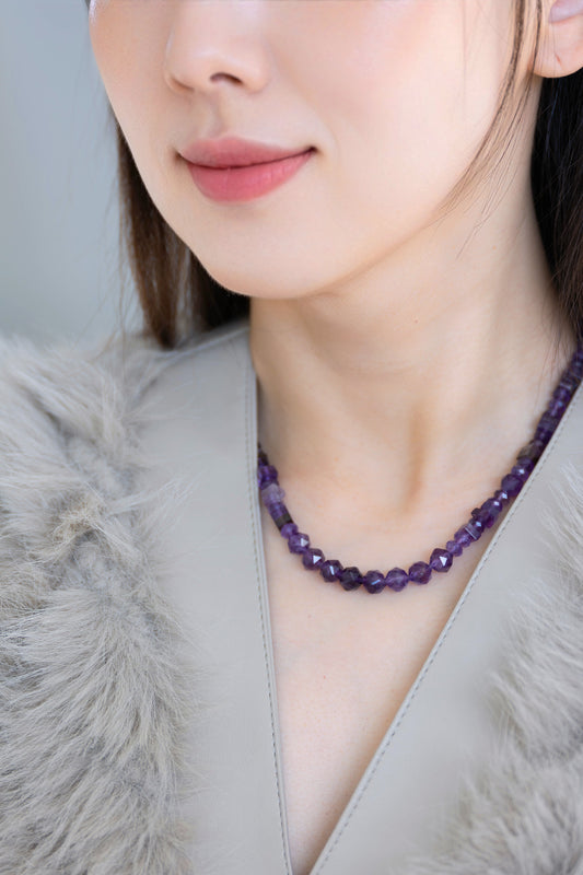 Geometric Dream Necklace | Amethyst(A)