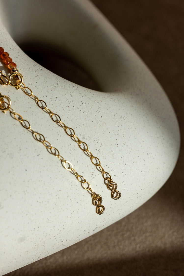 Golden Hour Gradient Necklace | Carnelian Citrine