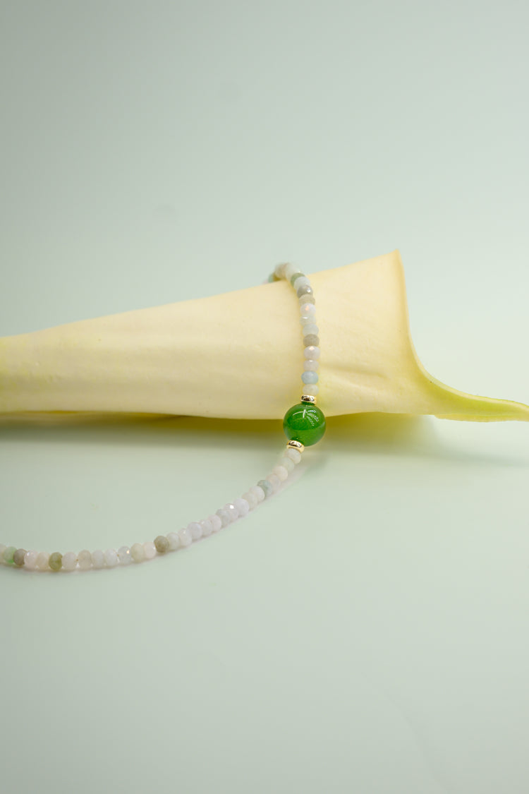 Green Bud Necklace Canada B.C. Jade Burma Jade