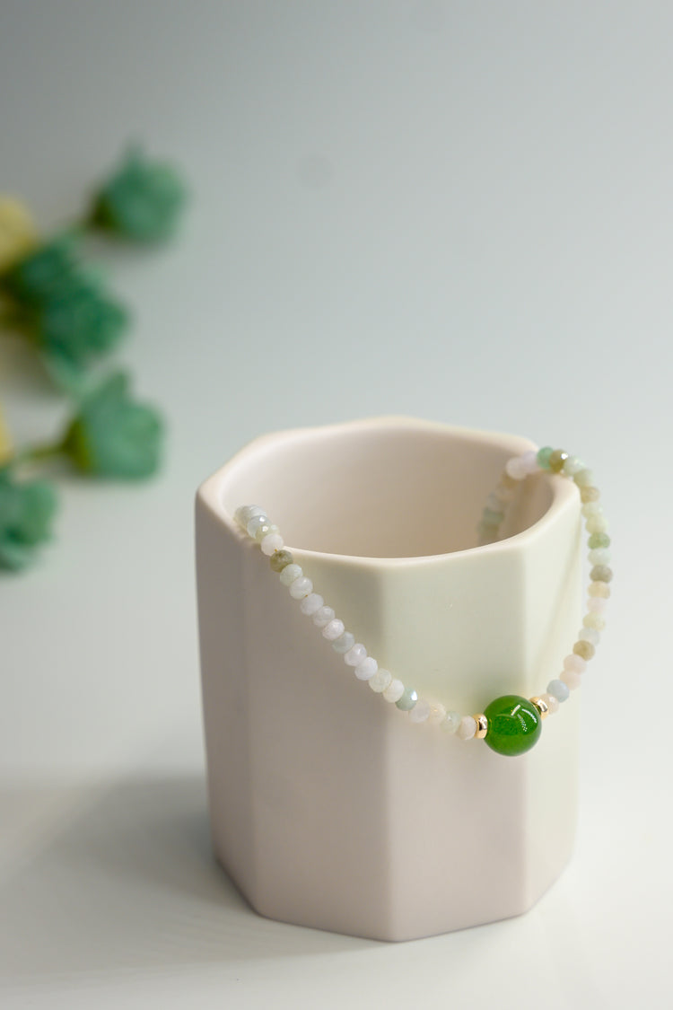 Green Bud Necklace Canada B.C. Jade Burma Jade