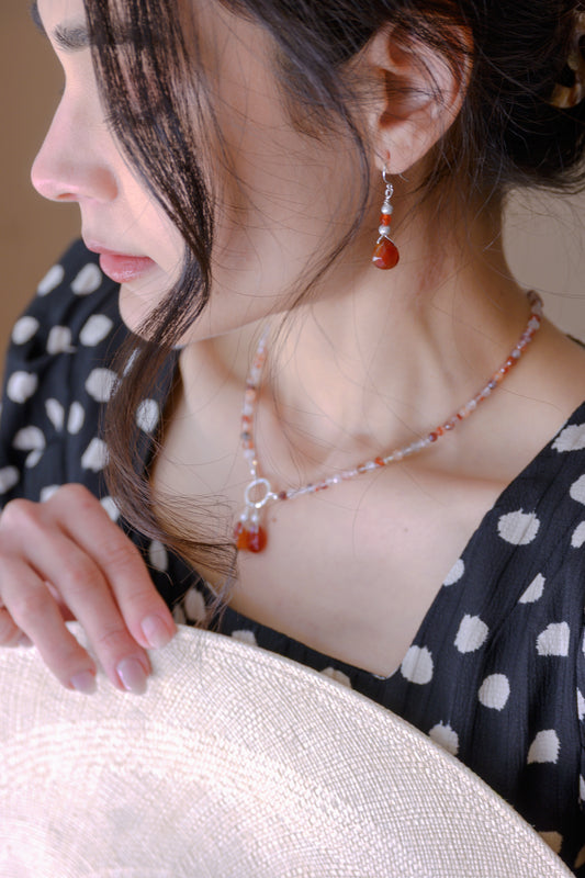 Double Cherries, Double Blessings Earrings | Carnelian