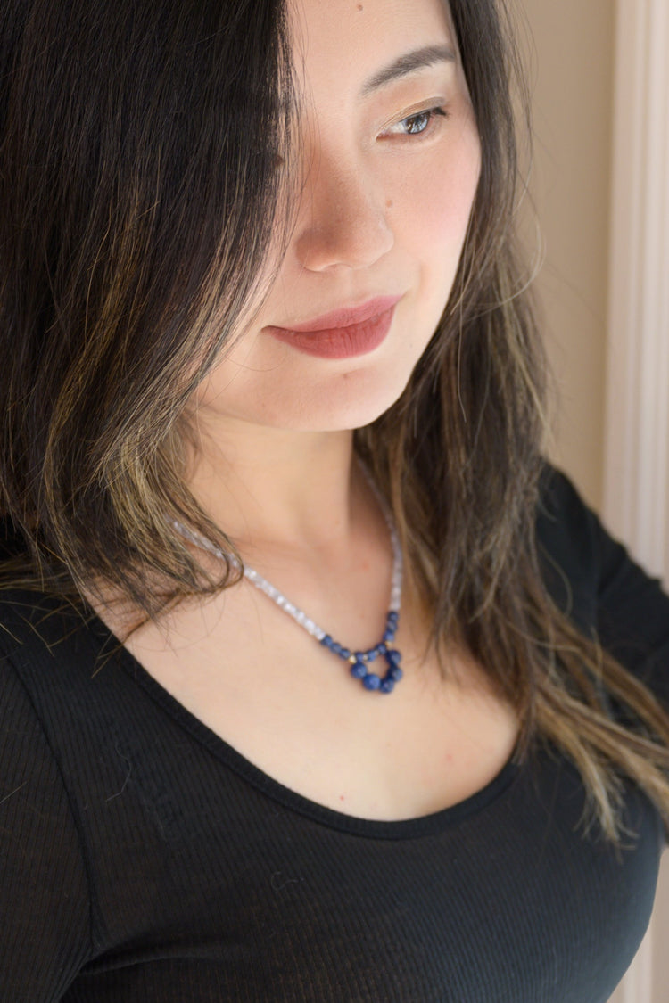Celestial Blue Waves Necklace | Kyanite (AA)