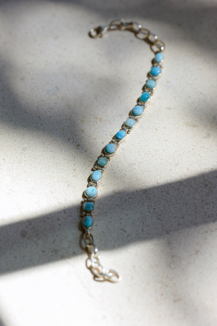 Caribbean Sky Larimar Bracelet By Ed Design