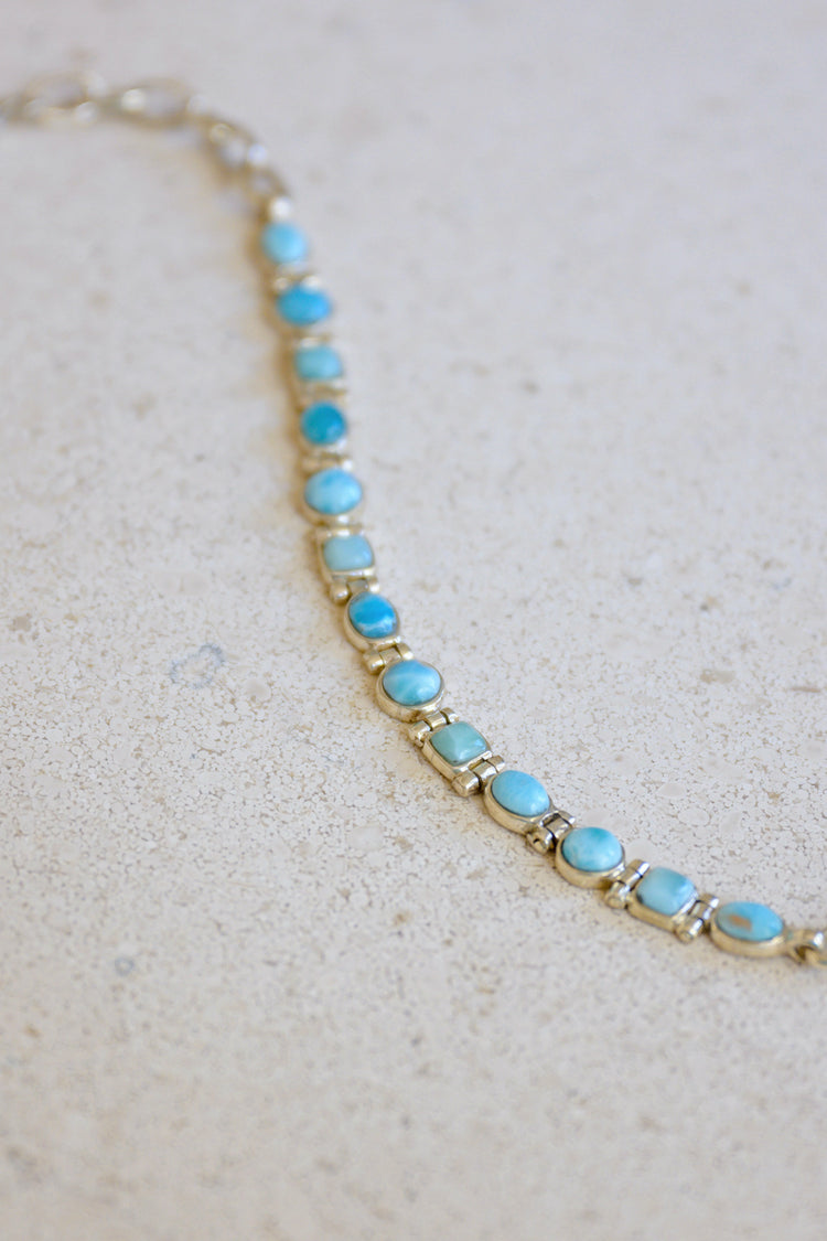Caribbean Sky Larimar Bracelet By Ed Design