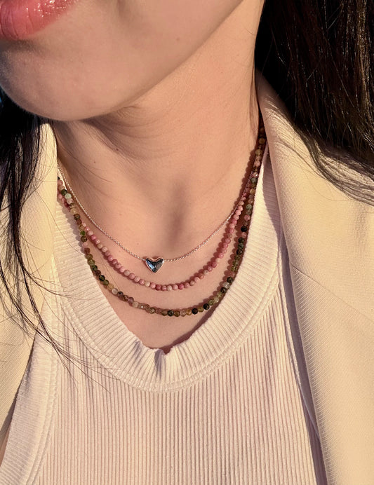 OnlyOne 3-7 Necklace | Tourmaline Rhodonite
