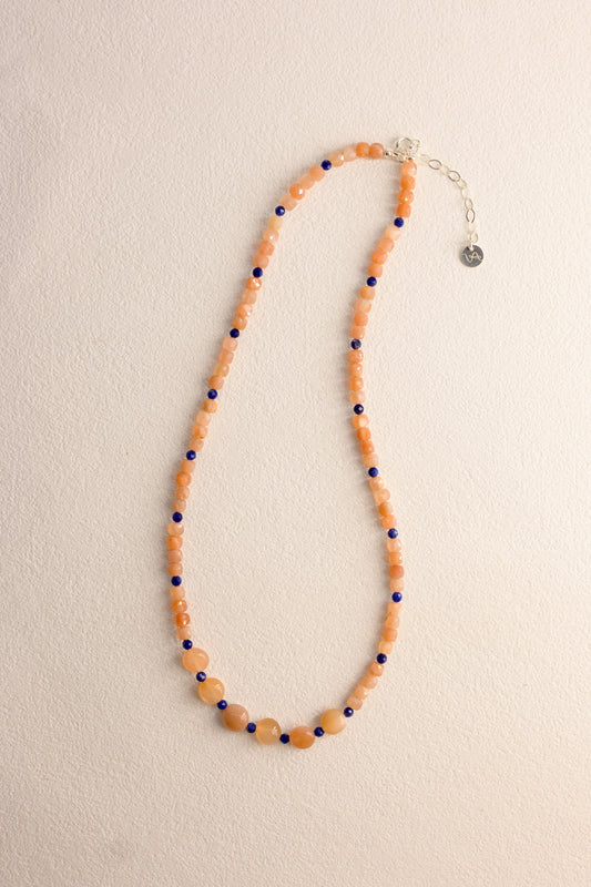 OnlyOne 1-12 Necklace | Peach Moonstone(A) Sodalite