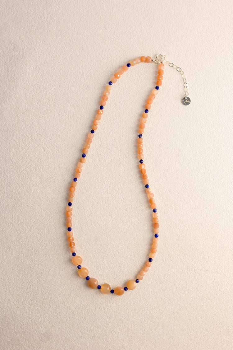 OnlyOne 1-12 Necklace | Peach Moonstone(A) Sodalite