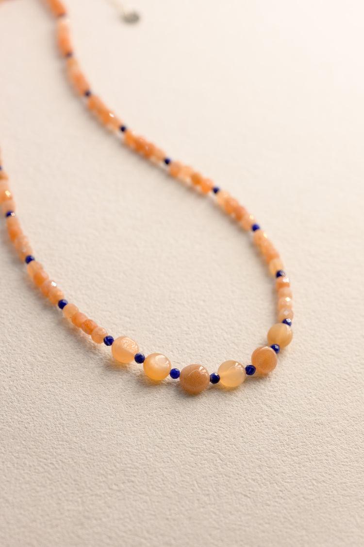 OnlyOne 1-12 Necklace | Peach Moonstone(A) Sodalite