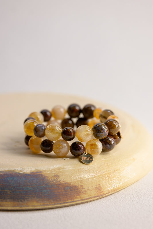 Golden Ambition Bracelet | Pietersite Cloudy Citrine Smoky Quartz
