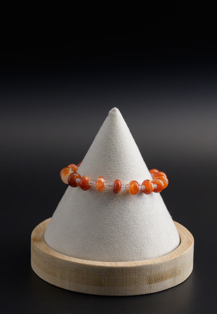 Red Hot Rhumba Carnelian Labradorite Bracelet