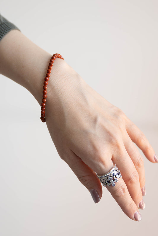 Red Lantern Street Bracelet | Red Jasper(A)