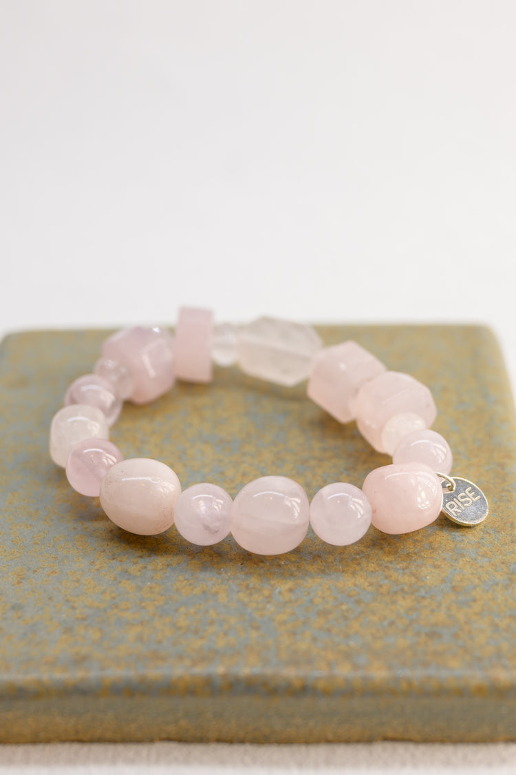 Bonded Bliss Bracelet | Madagascar Rose Quartz 2.0