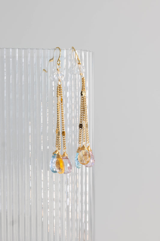 SKS Drop Earrings | Topaz