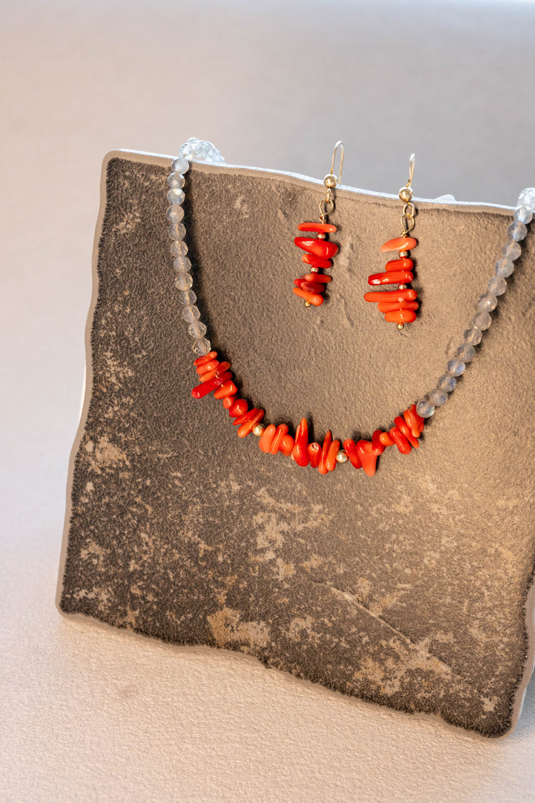 The Sicilian Pulse Earrings | Italian Red Coral (AA)