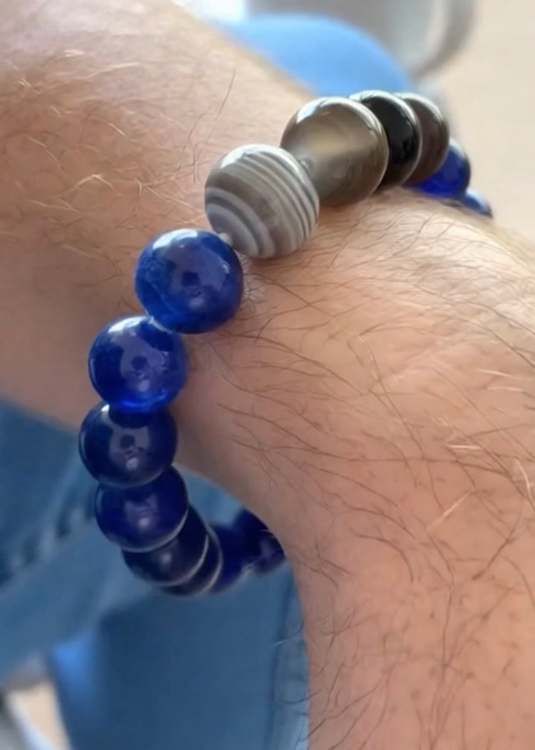 Visionary Spark Bracelet | Sodalite Botswana Agate Black Onyx