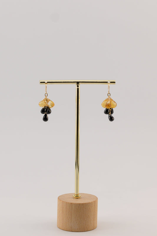 Starlight Symphony Citrine Spinel Earrings