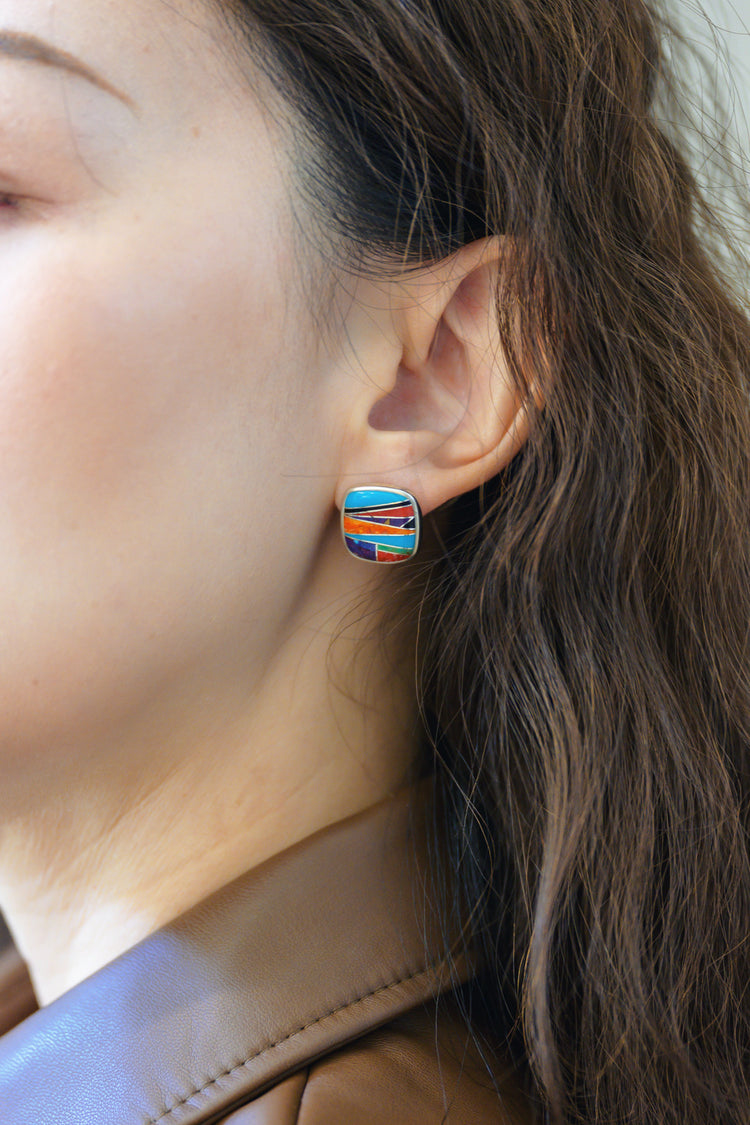 Sugilite Twilight Square Earrings By Ed Design