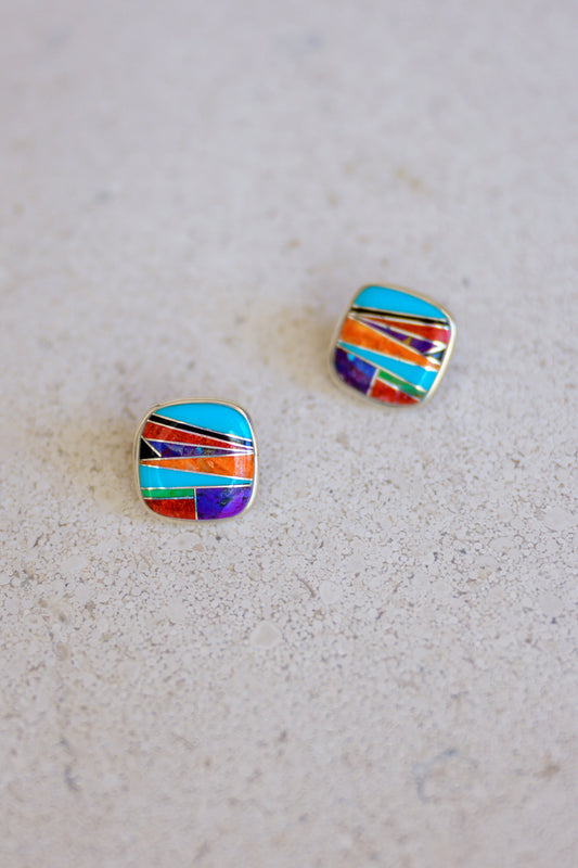 Sugilite Twilight Square Earrings By Ed Design