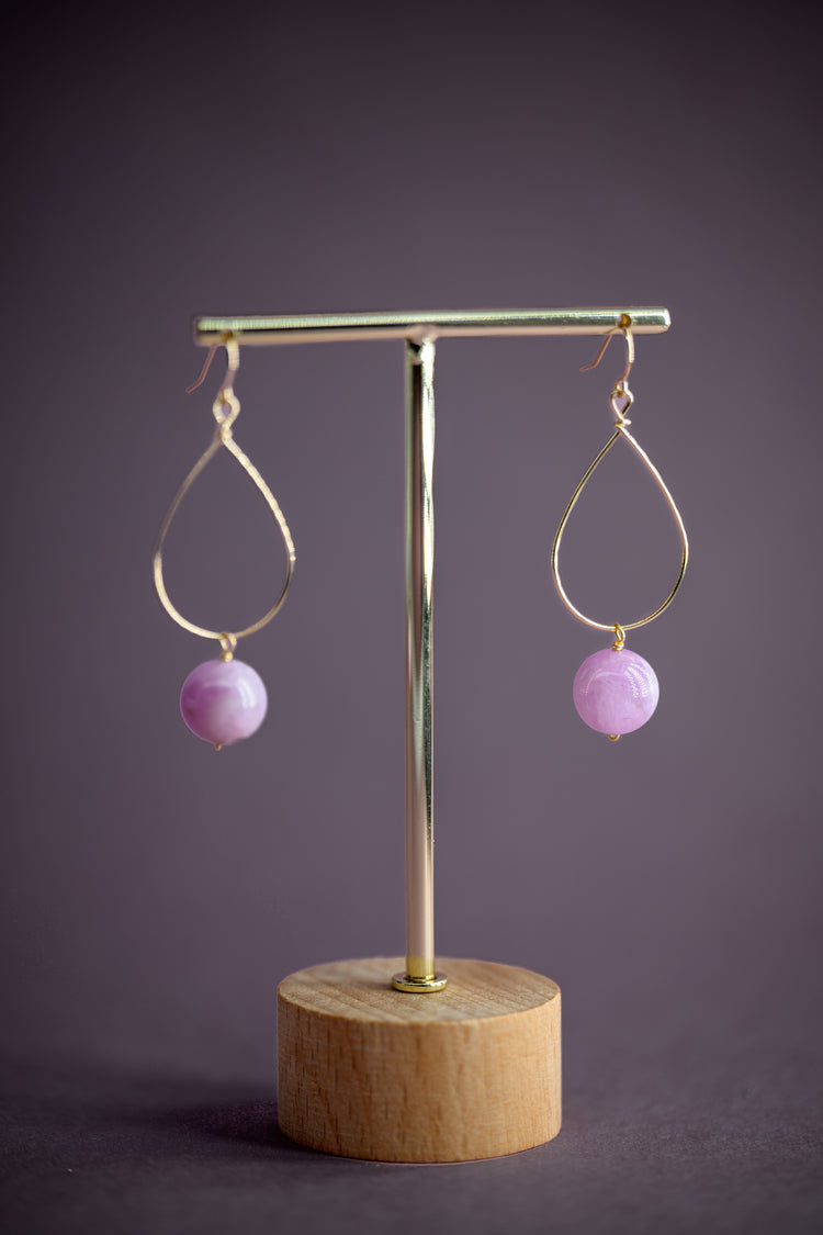 Thistle Thrill Kunzite Drop Earrings