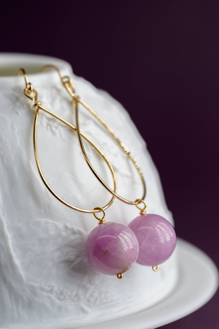 Thistle Thrill Kunzite Drop Earrings