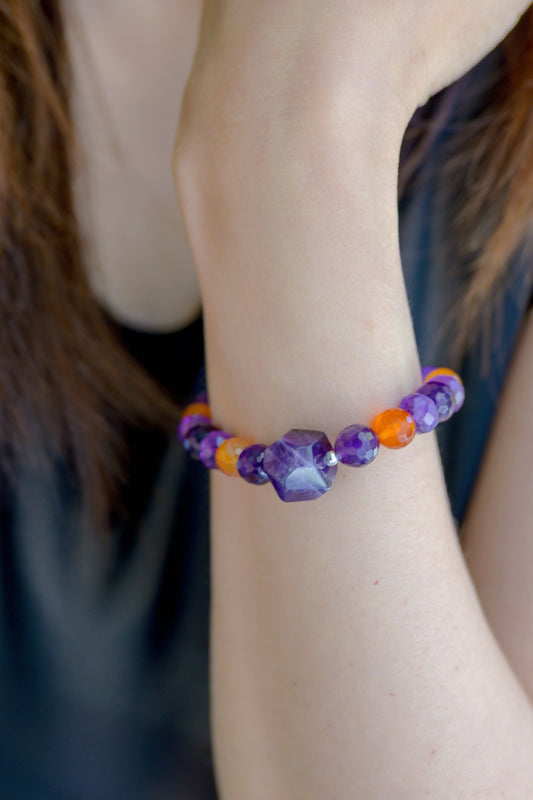 Visionary Spark Bracelet | Amethyst (A) Carnelian