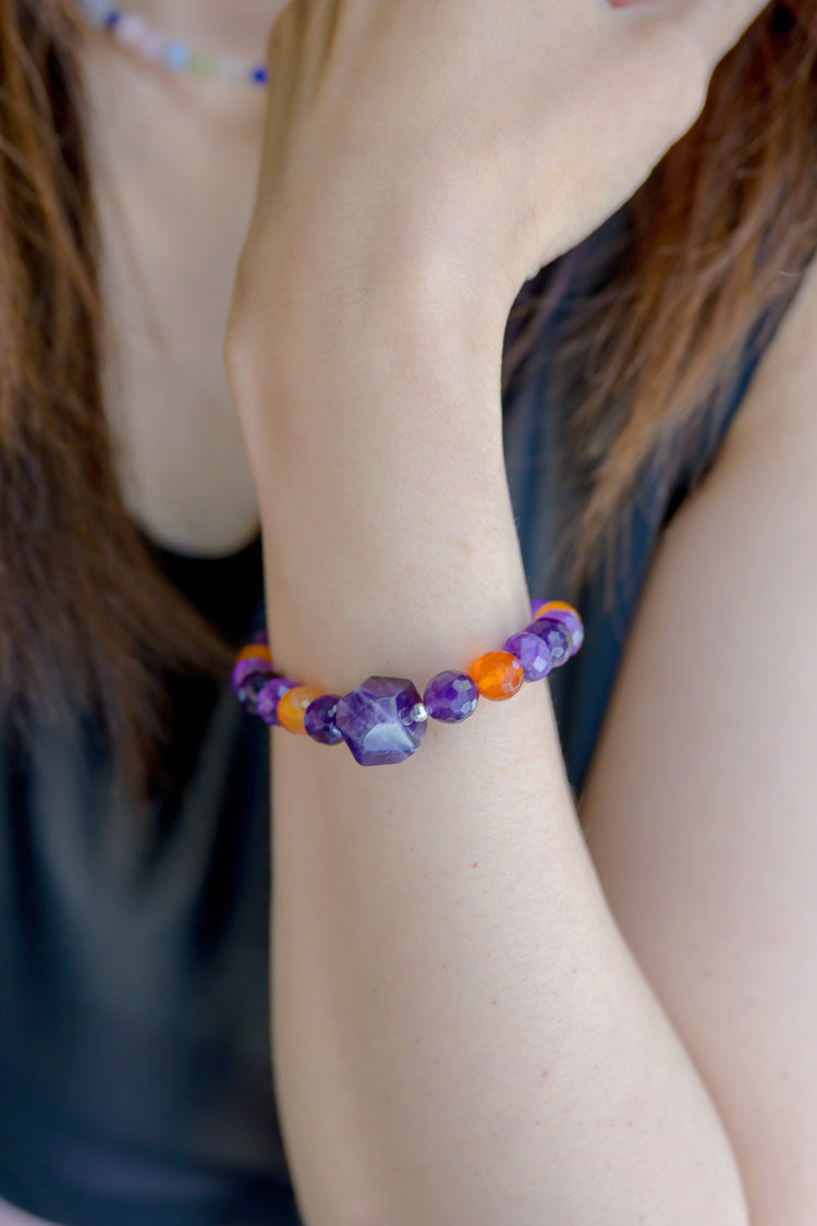 Visionary Spark Bracelet | Amethyst (A) Carnelian