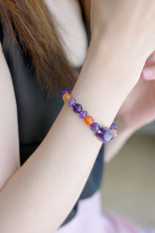 Visionary Spark Bracelet | Amethyst (A) Carnelian