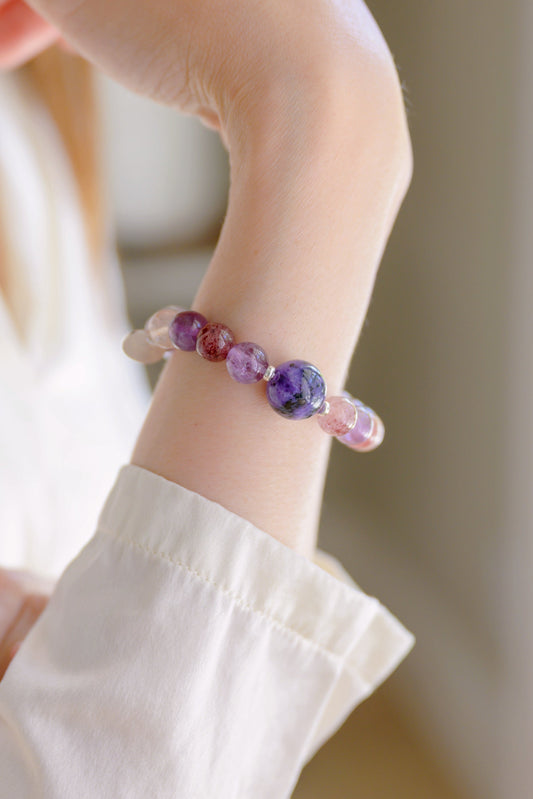 Visionary Spark Bracelet | Rainbow Super Seven Charoite Amethyst