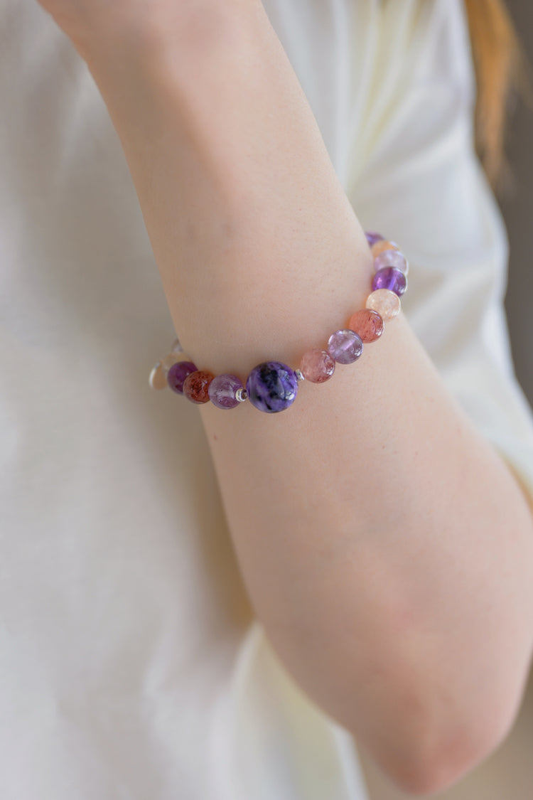 Visionary Spark Bracelet | Rainbow Super Seven Charoite Amethyst