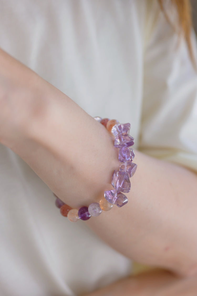 Visionary Spark Bracelet | Rainbow Super Seven Charoite Amethyst
