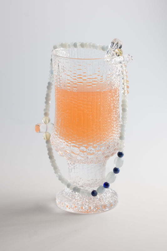 Visionary Spark Double-lined Bracelet | Aquamarine Kyanite(AA) Citrine Rock Crystal Quartz