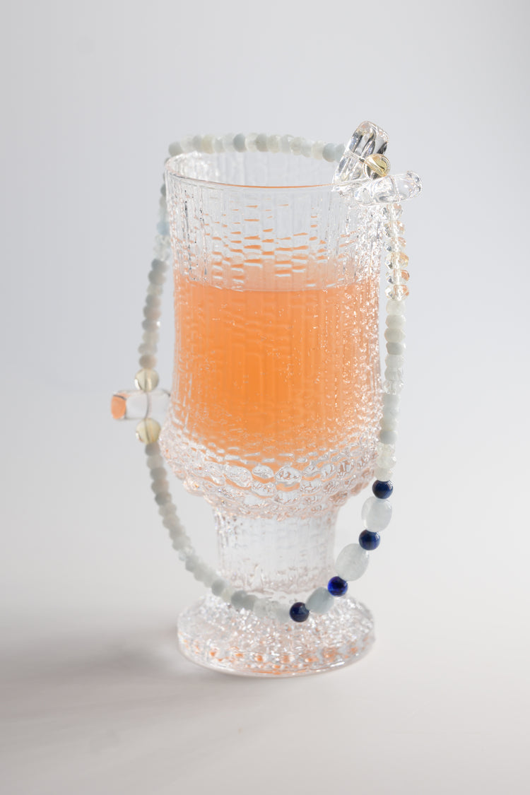 Visionary Spark Double-lined Bracelet | Aquamarine Kyanite(AA) Citrine Rock Crystal Quartz