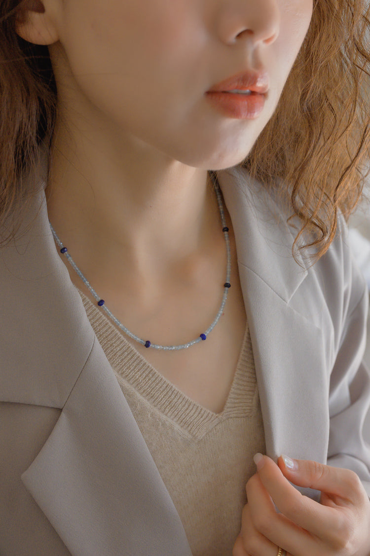 Basic1.0 | Aquamarine(AA) Necklace