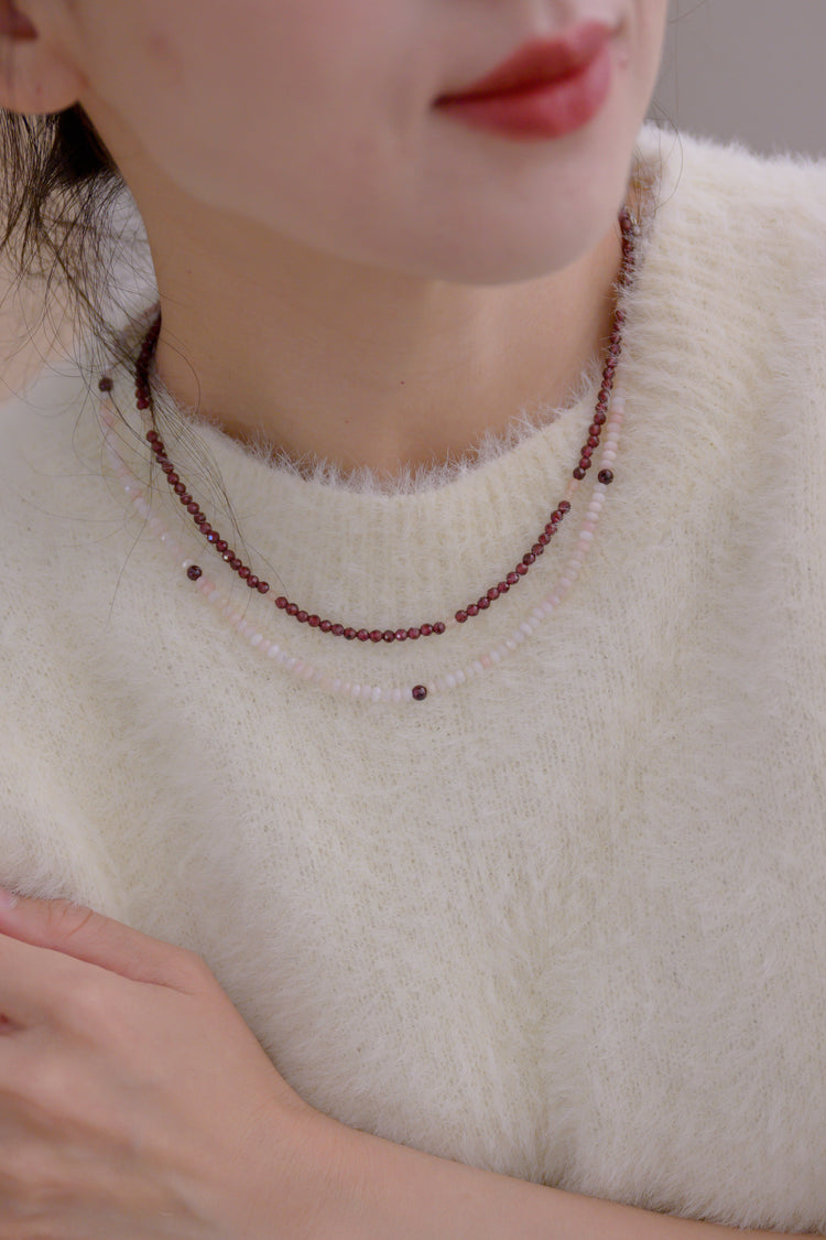 Basic1.0 | Garnet(AA) Necklace