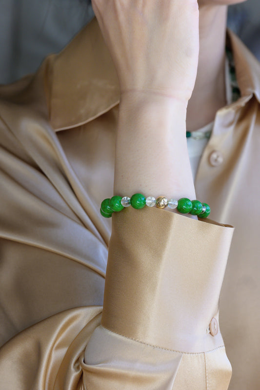 Fortune Flow Bracelet | Maw Sit Sit (Jade-albite) Topaz