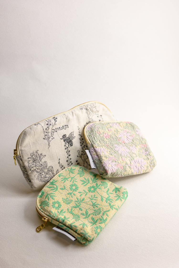 【L】Jacquard Cotton Jewel Pouch