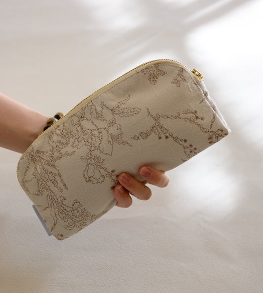 【L】Jacquard Cotton Jewel Pouch