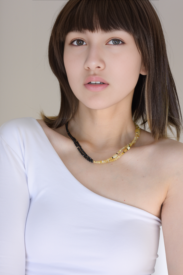 Stargazing 7in1 Yellow Opal Onyx Necklace