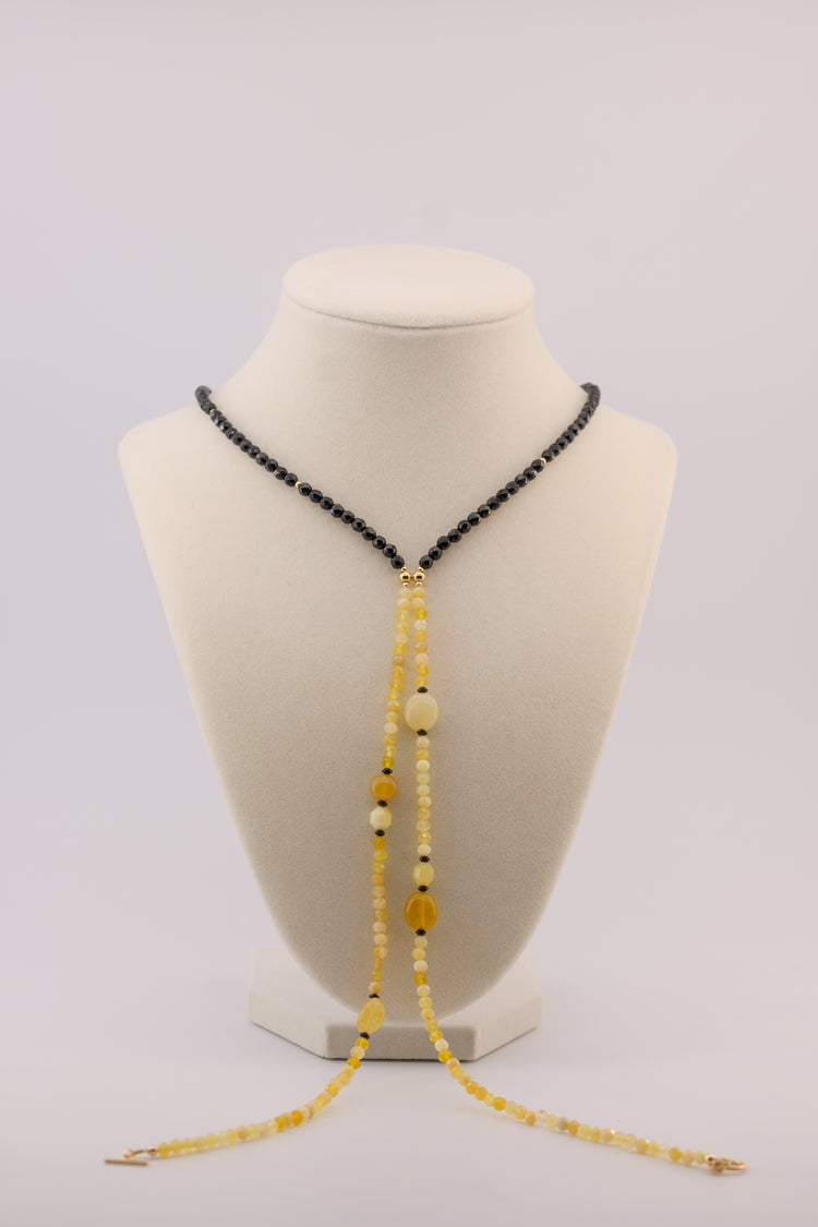 Stargazing 7in1 Yellow Opal Onyx Necklace