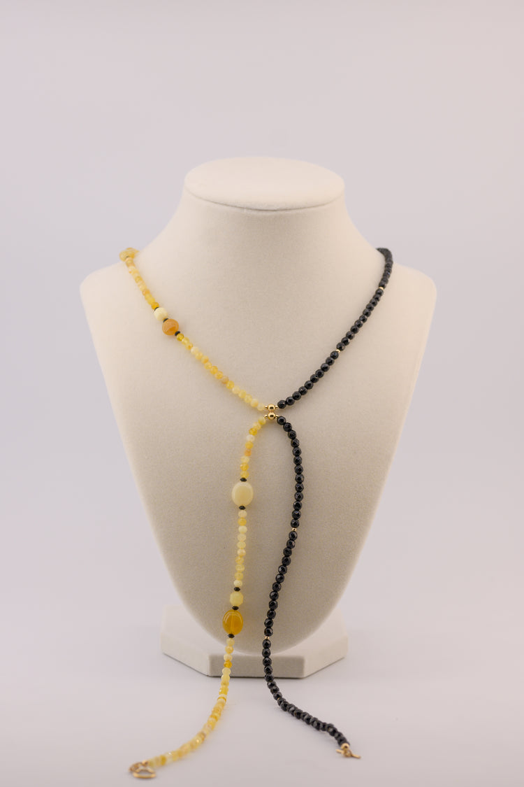 Stargazing 7in1 Yellow Opal Onyx Necklace