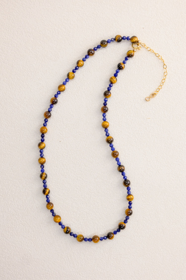 Tide Power 2.0 Necklace | Tiger Eye(A) Sodalite