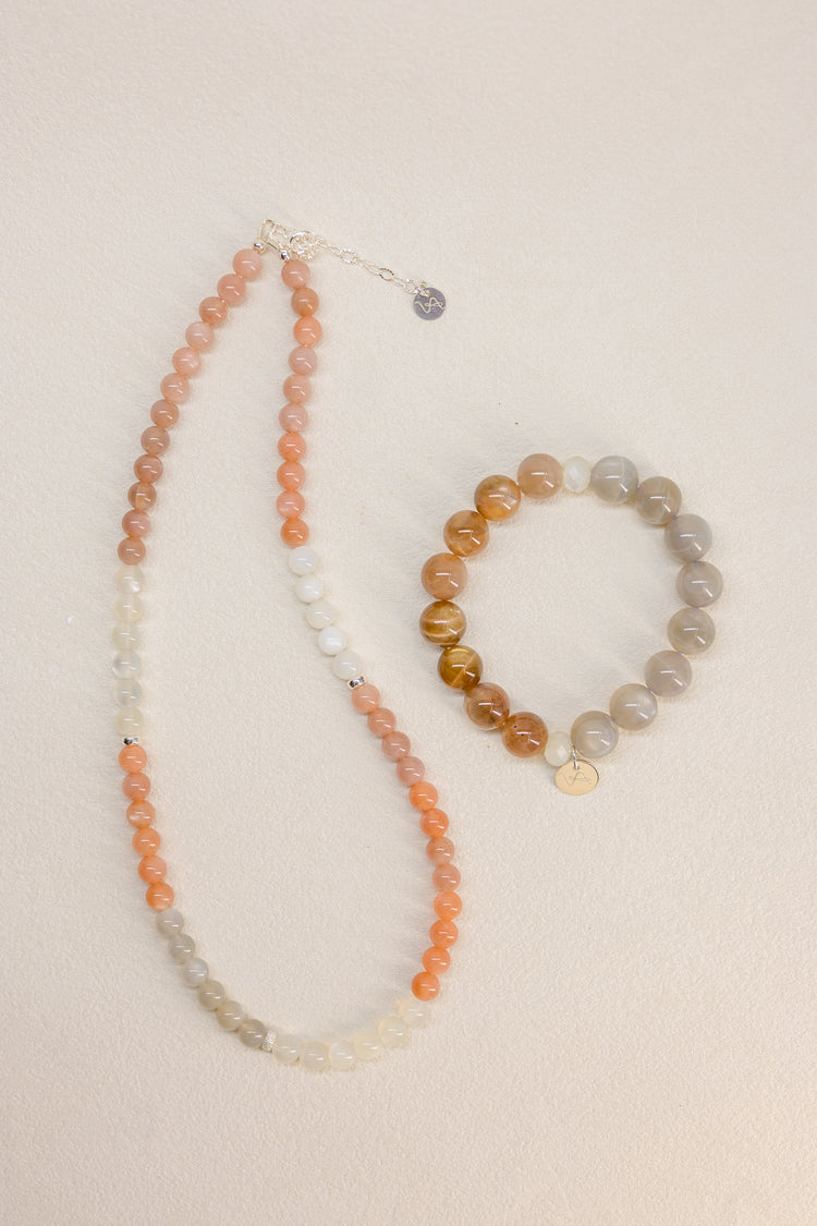 Harmony Ward Bracelet | Triple Moonstones(A)