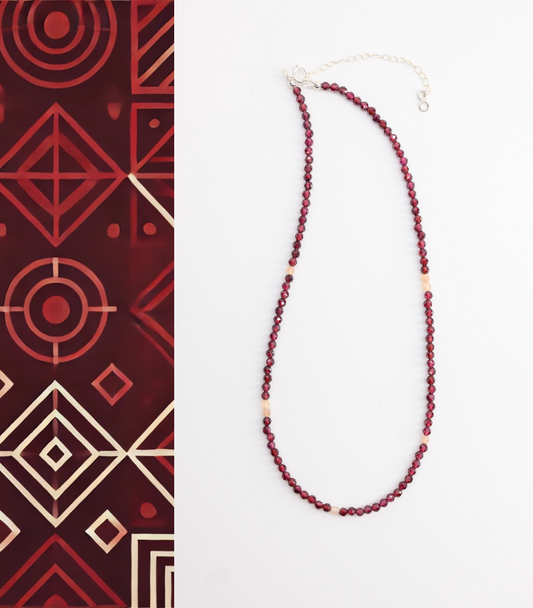 Basic1.0 | Garnet(AA) Necklace