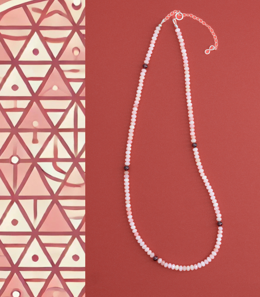 Basic1.0 | Pink Opal(AA) Necklace