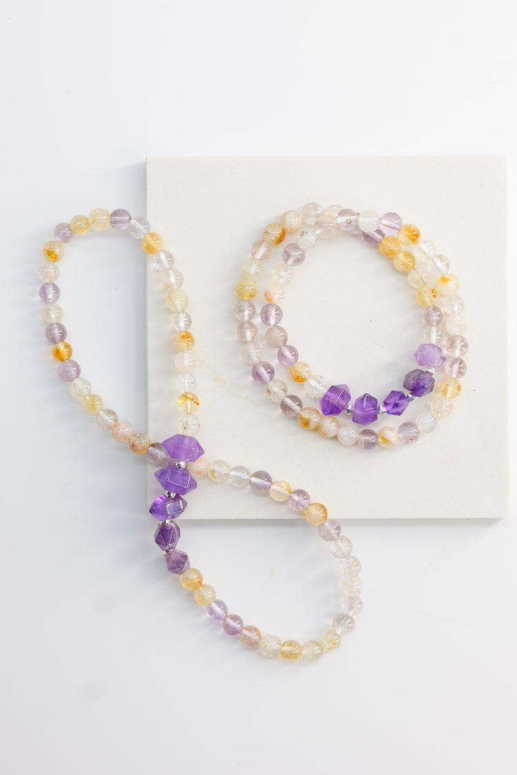 Visionary Spark Double-lined Bracelet | Ametrine Amethyst (A)