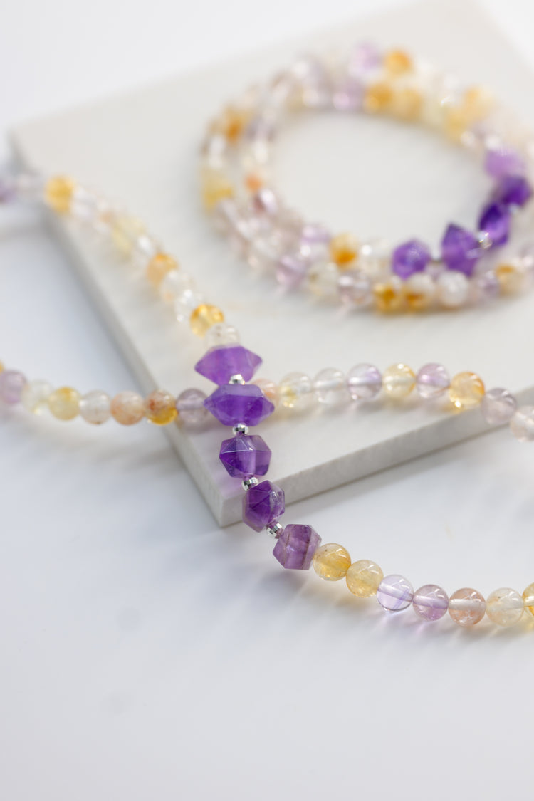 Visionary Spark Double-lined Bracelet | Ametrine Amethyst (A)